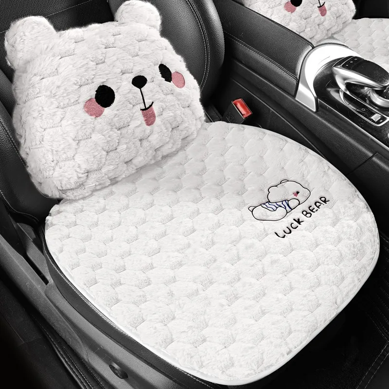 

Breathable Fabric Universal Car Seat Cover Semi-enclosed Comfortable Non-slip Four Seasons Car Seat Cover Auto Cushion