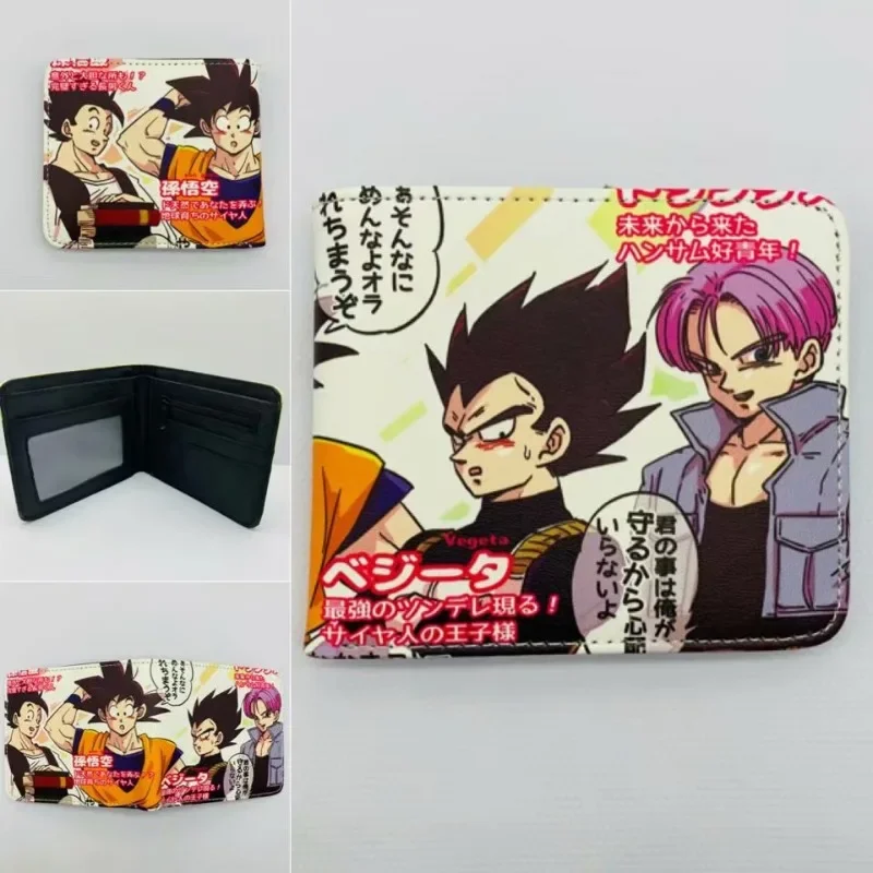 Anime Dragon Ball Son Goku Portable Wallet Card Holder Stylish and Simple Coin Purse Cute Things for Girls and Boys