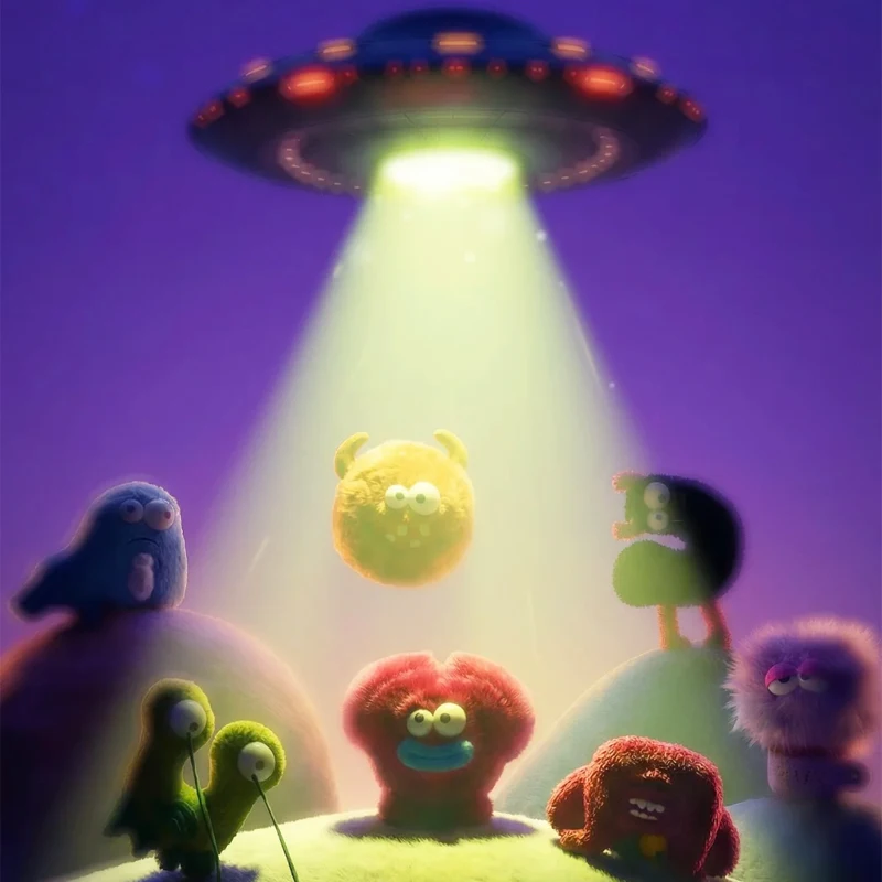 

OHKU Monster Verse, необычная работа, серия Fam, плюшевая глухая коробка, кавайные загадочные подвески, игрушки, сумка-сюрприз, коллекционные подарки на день рождения