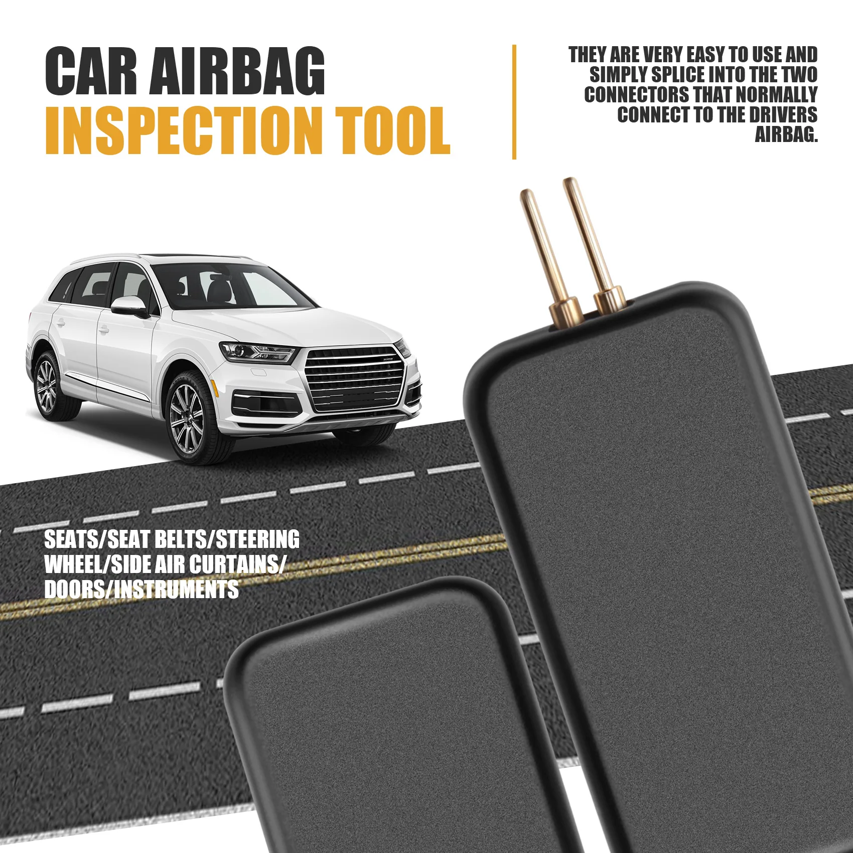 10Pc Car Airbag Simulator Detection Tool SRS Resistor Fault Finding Diagnostic Tool Universal Car Airbag Inspection Tool