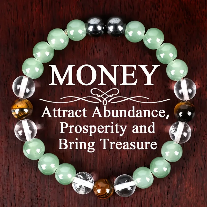 

Tiger Eye Stone Green Aventurine White Crystal Black Gallstone Men and Women fashion Bracelet Jewelry Wholesale