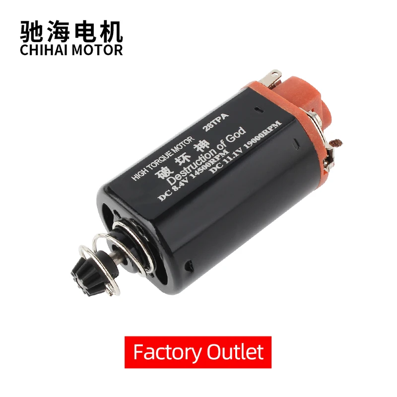 

chihai motor CHF-480WA-28TPA Nd-Fe-B Ver.3 Gearbox M90-M120 High Torque Motor 19K Short Axle AEG Airsoft Hunting Accessories