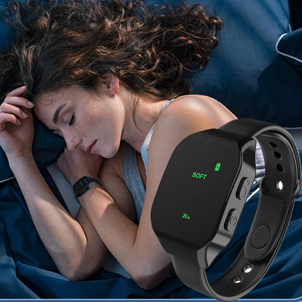 EMS Sleep Aid Watch Microcurrent Pulse Sleeping Anti-anxiety Insomnia Hypnosis Device Fast Sleep Rest Wristband Watch Relief