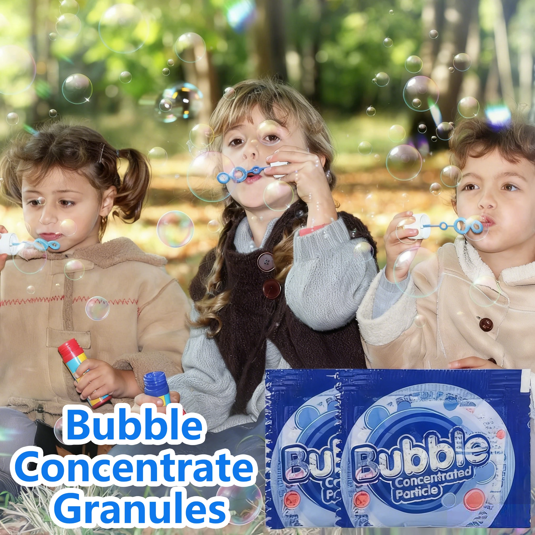 น้ำยาเติมฟองสบู่เข้มข้น 30/50 แพ็ค สำหรับเครื่องเป่าฟองสบู่ทุกชนิด เครื่องทำฟองสบู่ ของขวัญกิจกรรมกลางแจ้งงานวันเกิด