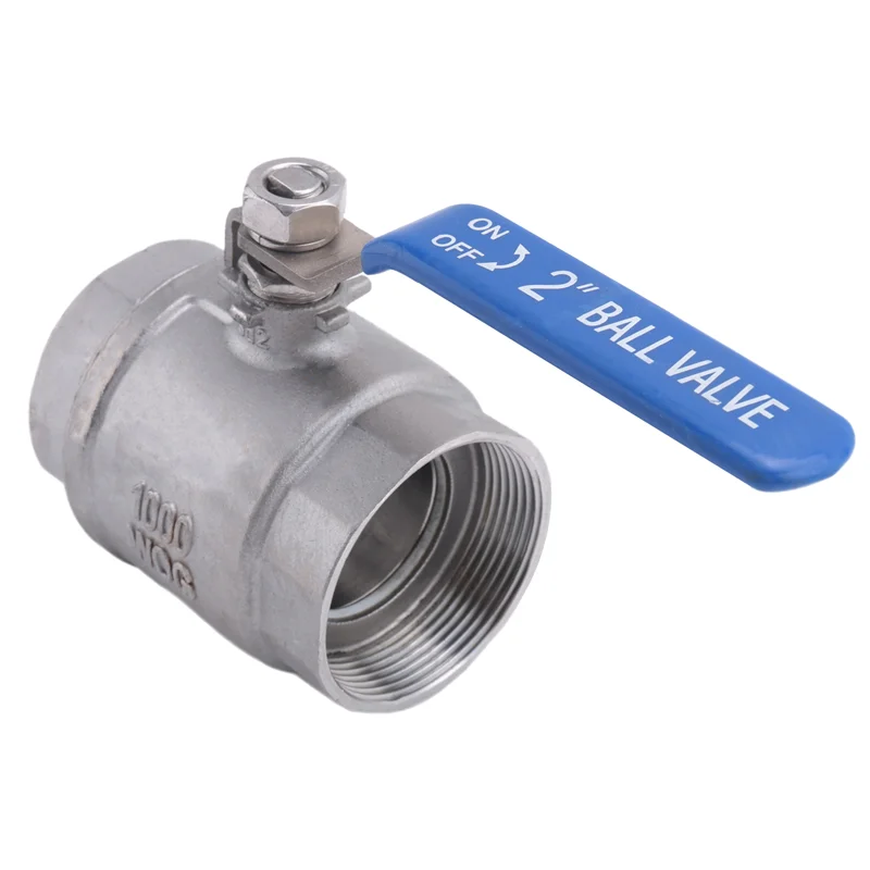 A64K Ball Valve Female Thread 2 Inch 304 Stainless Steel Full Port Female Thread Ball Valve 2 Inch DN50 1000 WOG