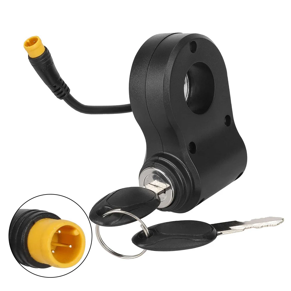 

Plastic Door Lock Electric Door Lock For Electric Scooter Line Length 140mm Anti-theft Electric Lock For Scooters