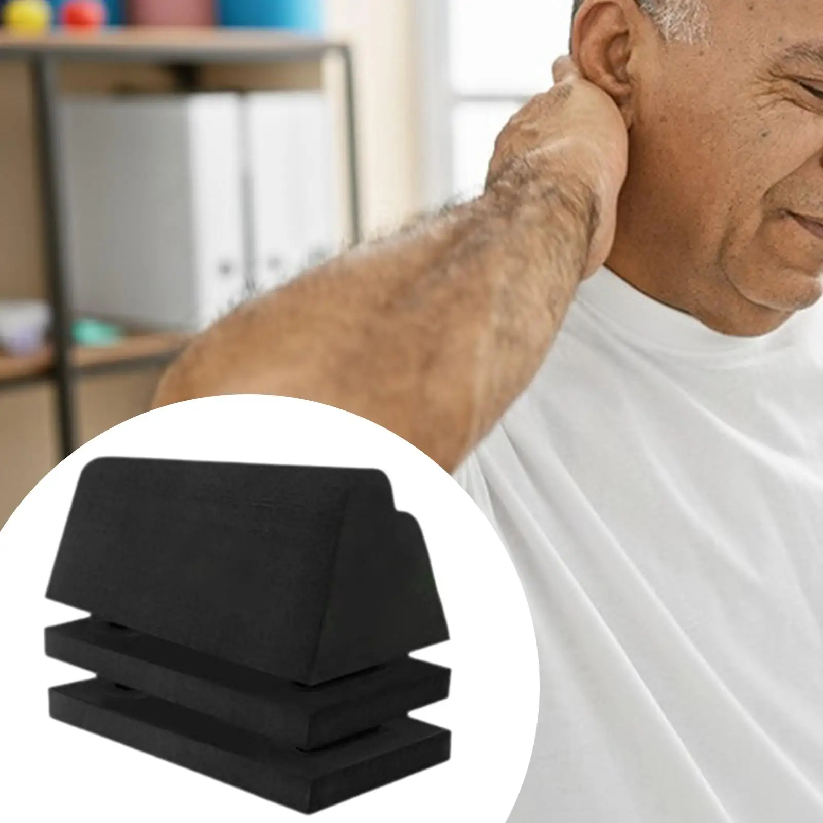 

Versatile EVA Adjustable Neck Stretchers Cervical Traction Wedge Pillow Neck Stretcher Relaxer for Stretching Relief Restoration