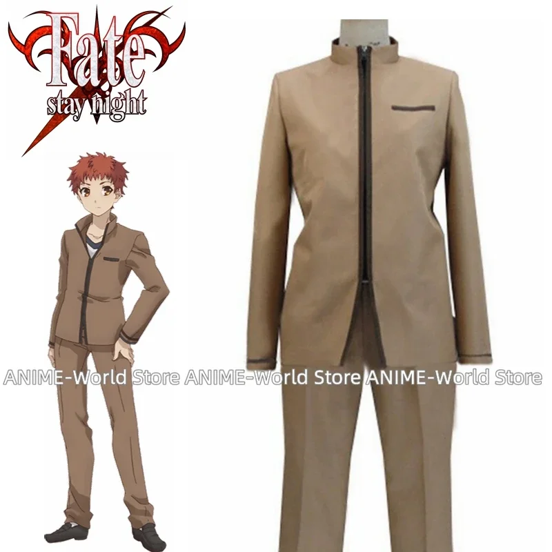 

Fate Stay Night Shirou Emiya Uniform Cosplay Costume Custom Made Halloween Costumes Party Suie Custom Made