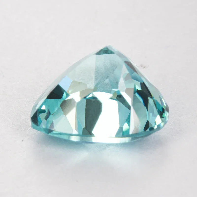 Lab Grown Sapphire Heart Shaped Paraiba VVS1 Charms Diy Advanced Jewel Accessory Making Materials Selectable AGL Certificate