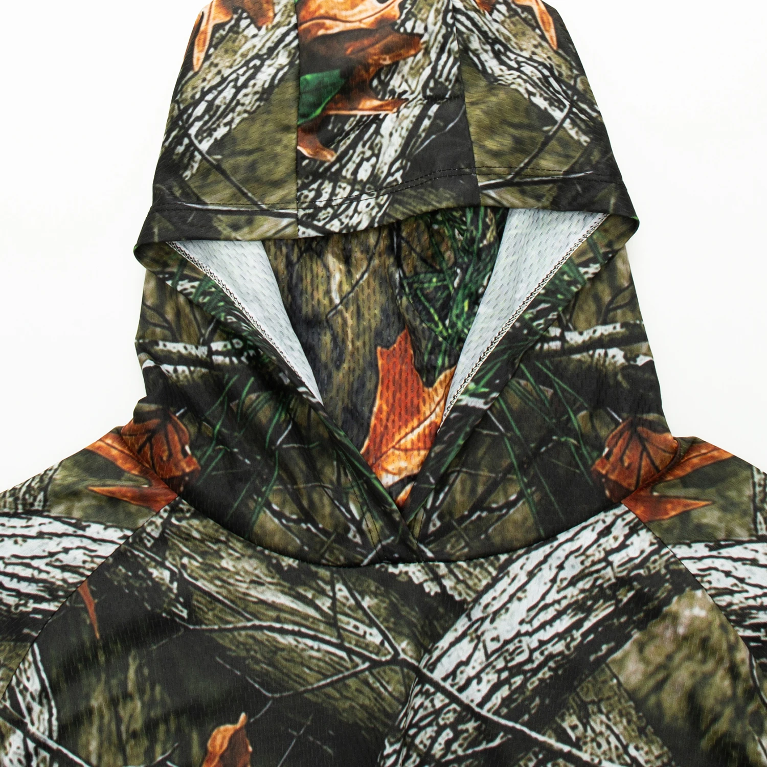 Fishing Hoodie for Men Lightweight Breathable Moisture Wicking Long Sleeve Sun Protection Shirt for Outdoor Sports and Angling view 4