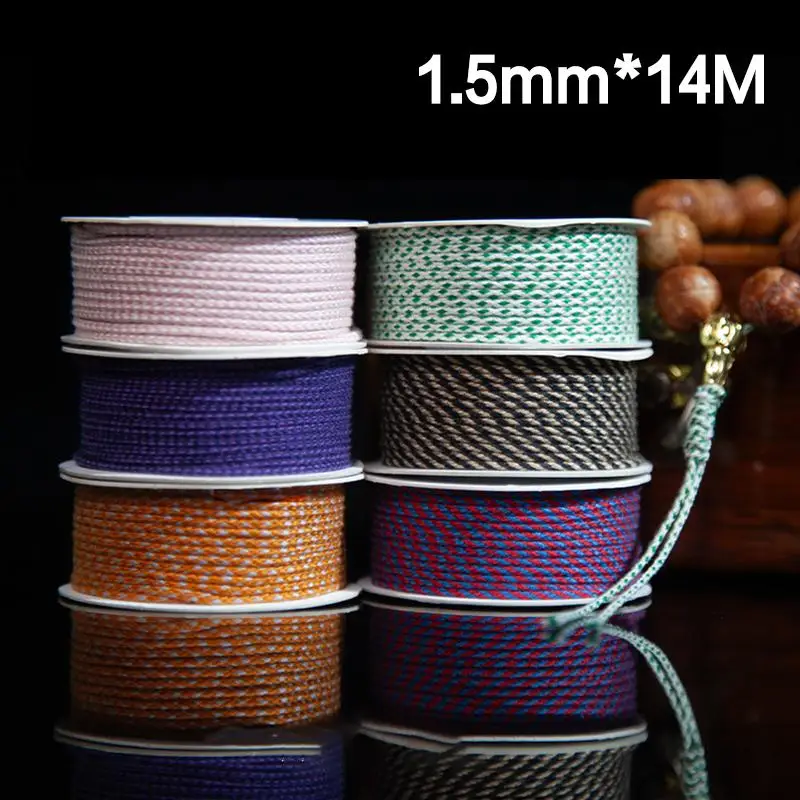 Cordon en coton doux de 1,5 mm, corde tressée faite à la main, ficelle non irritante pour les projets artistiques DIY des enfants, le jardinage et le regroupement