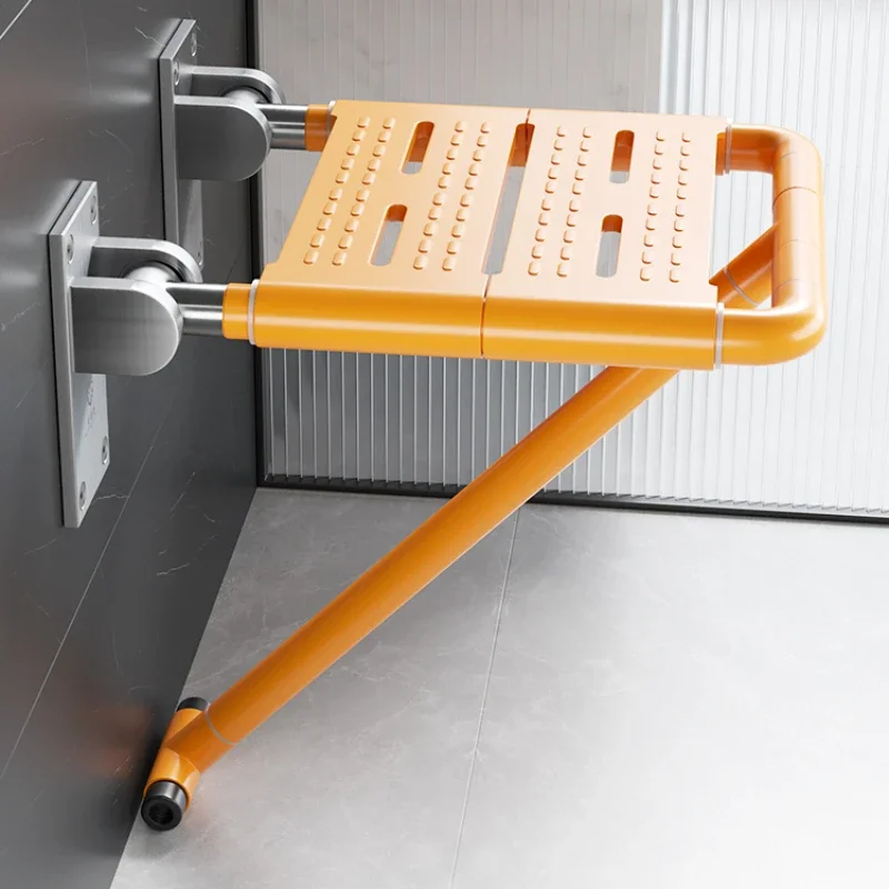 

Wall Mounted Folding Shower Stool Anti-Slip Bath Seat for Elderly Safety Adjustable Bathroom Chair Foldable Shower Bench