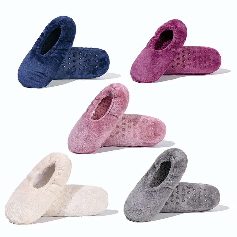 Fleece-Futter Winter warme Bodensocken halten warm Anti-Rutsch-Innenbodenschuhe weiche bequeme Schlafbodensocken Herbst Winter