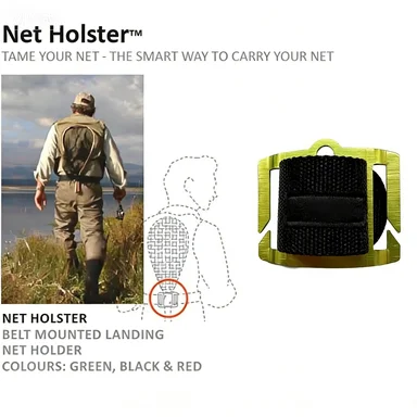 Netzholster, am Gürtel montierter Kescherhalter – Detail 3