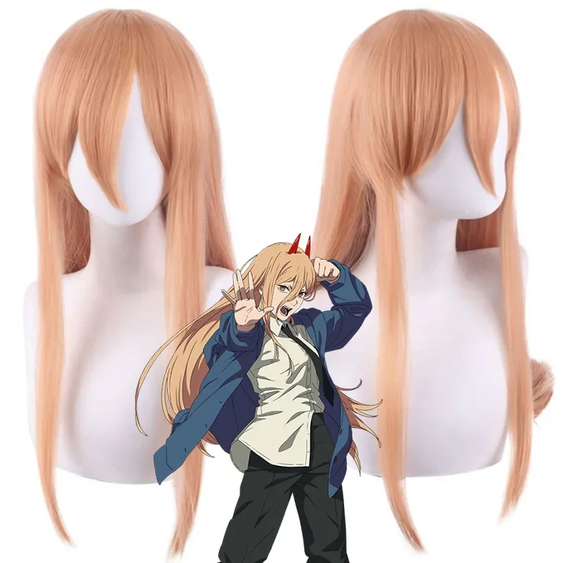 Japanische Anime Chainsaw Man Cosplay Perücke Denji Makima Power Aki Raze Perücke Comic-con Dress Up Requisiten Party Kostüm Zubehör