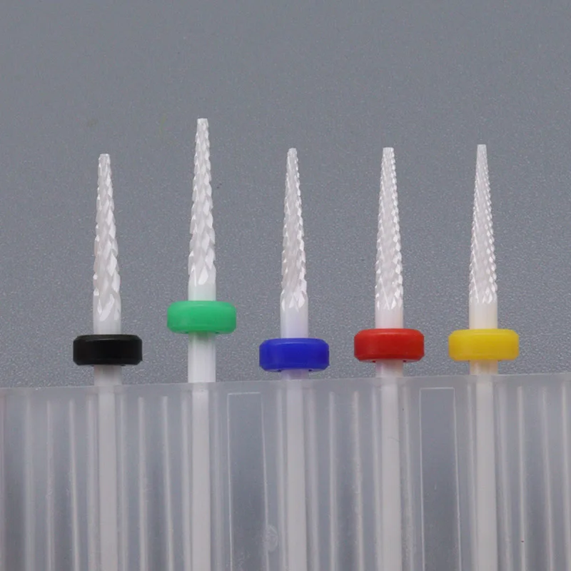 New! Needle Ceramic Nail Drill Bit Milling Cutter for Manicure Machine Electric  Drill Milling Cutter Nail Art Accessories