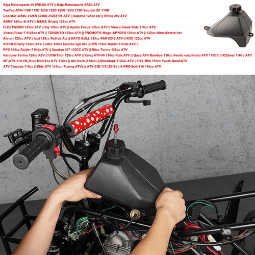 Imagen 2 del producto Tanque de gasolina para niños, 50cc, 70cc, 90cc, 110cc, 125cc, ATV, Roketa, Sunl, Taotao, Kazuma, Quad Bike, chino, 4 ruedas
