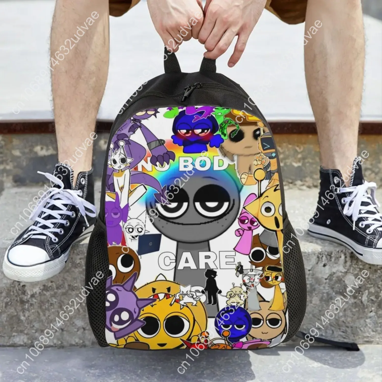 Sprunki Incredibox Cartoon Zaino per bambini per bambini Ragazzi Ragazze Zaini Cartoon Kindergarten Bookbag per bambini