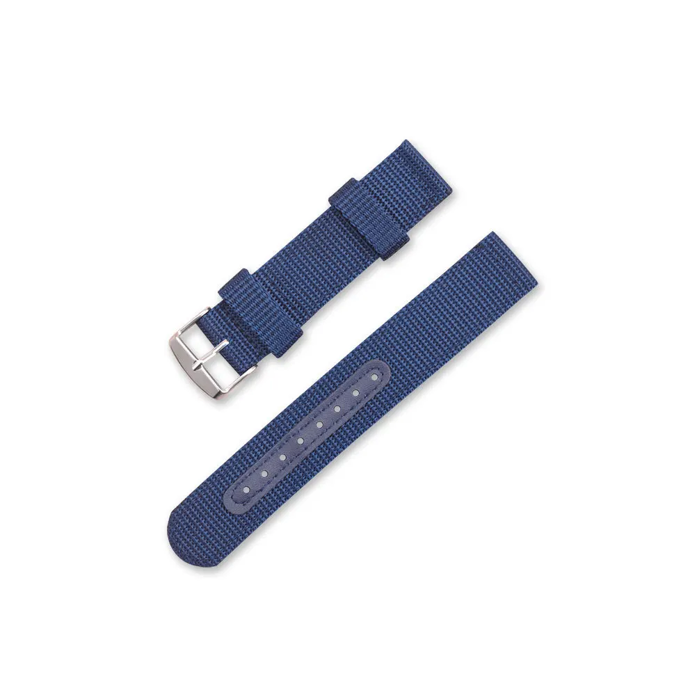 

2Pcs 22mm Nylon Watchband Stylish Comfortable Durable Easy Install Remove Perfect Fit Any Occasion Blue Green Watch Band