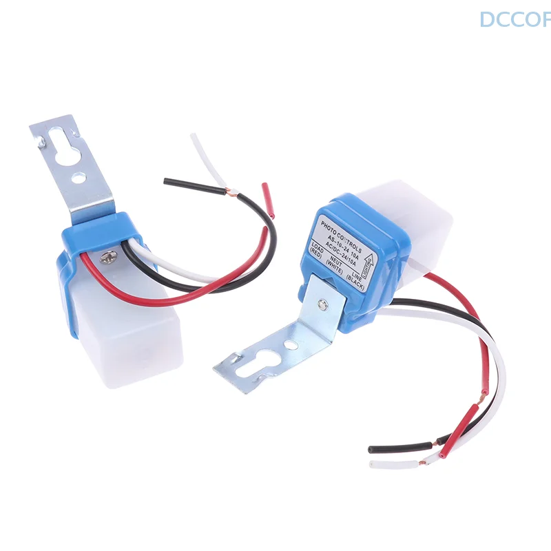 24V 10A Automatic Photoelectric Switch Tube Street Light Switch Controller Light Control Switch Sensor Switch DC AC 50-60Hz