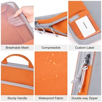 BAGSMART Packing Cubes Compression Storage Bag Travel Lightweight Suitcase Organizer Accessories  Luggage Organizer Travel Bag 3