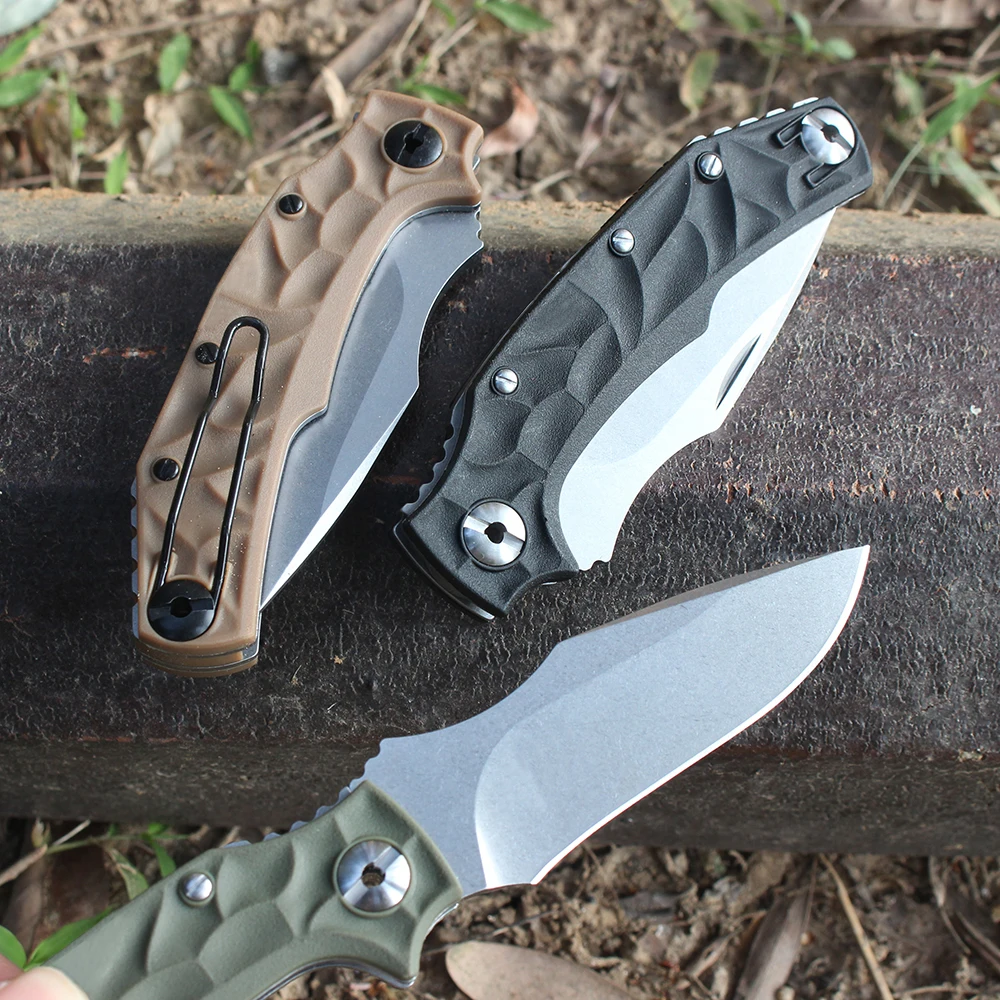 New Pohl Force Folding Pocket Knife Professional Bushcraft Survival Ganzo Small Knives Utility Tanto flipper Knife for Men Gift - view 6