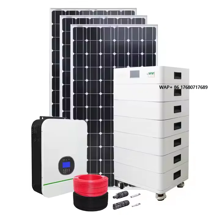 Solar Panels with Battery and Inverter 5kw 8kw 10kw Hybrid Power Photovoltaic System Off-grid Solar for Home