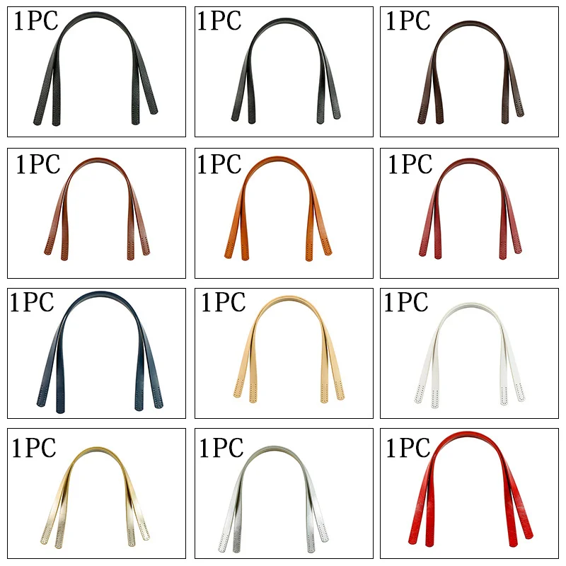 Lady Bag Belts Pu Leather Threading Line Handles Shoulder Bag Strap Women Handbag Accessories DIY Replacement Handle Strap Parts