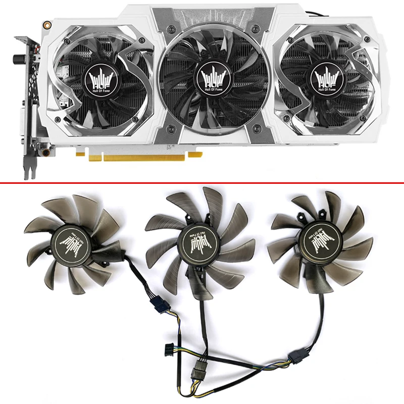 NEW Cooling Fan GA92S2H 85MM 75MM 4PIN GTX980TI HOF GPU FAN For Galaxy KFA2 GTX980TI GTX970 HOF Graphics Card Fans