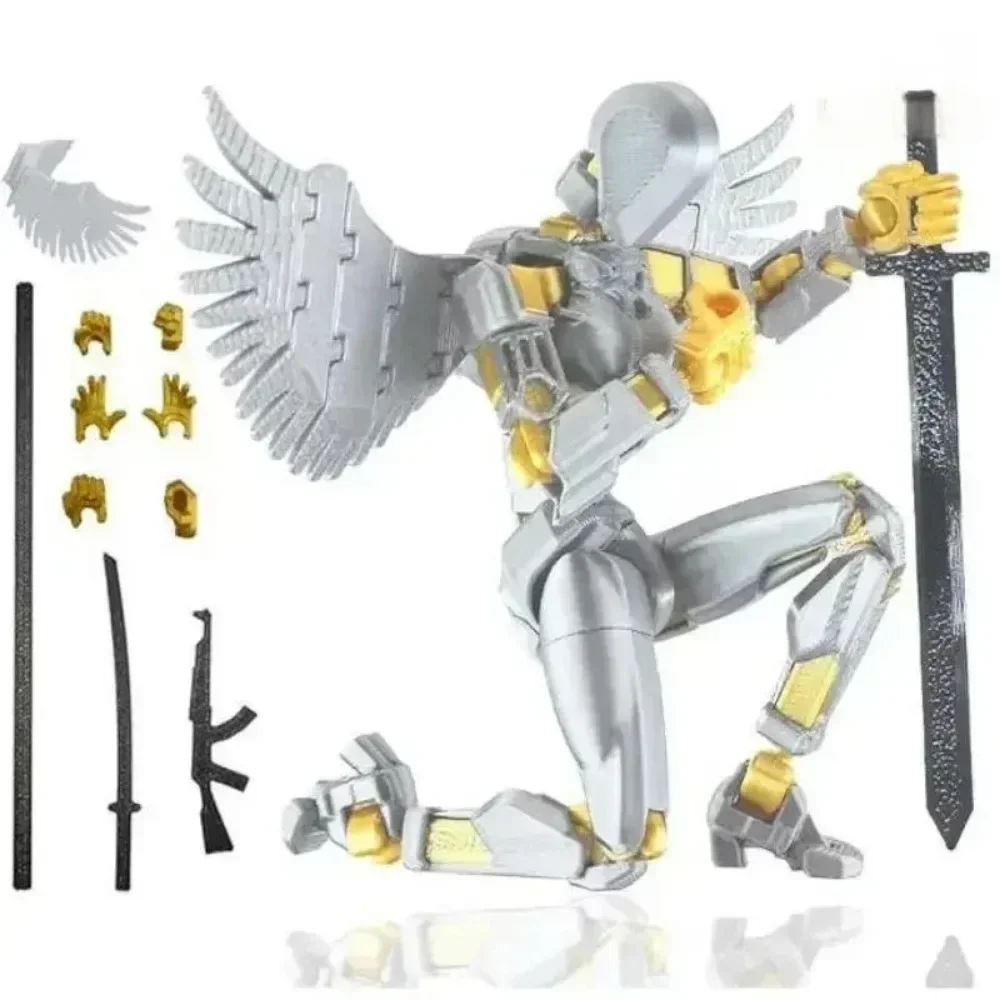 ABS Shapeshift Roboter-Dummy Actionfiguren Desktop-Dekoration 3D-Gedrucktes T13 Actionfigur-Modell Mehrfach Gelenkig Beweglich – Detail 2