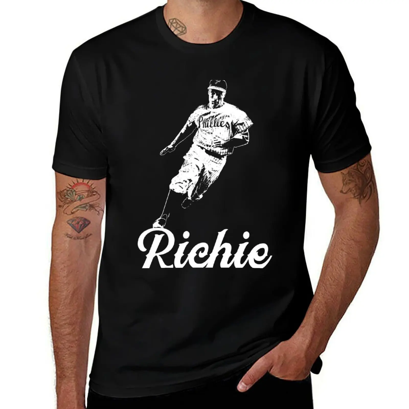 

White Richie Stencil Ashburn - T-Shirt Halloween Casual T-Shirt