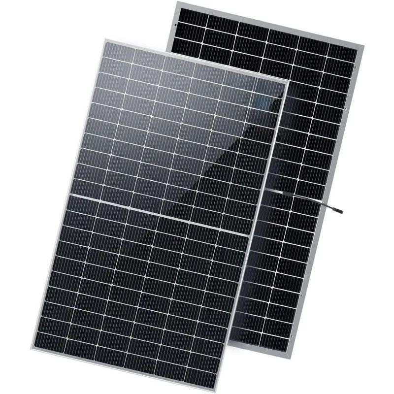 Bifacial Solar Panels Monocrystalline PV Power Charger On/Off-Grid 900W Supplies for Rooftop Charging Station Farm Yacht