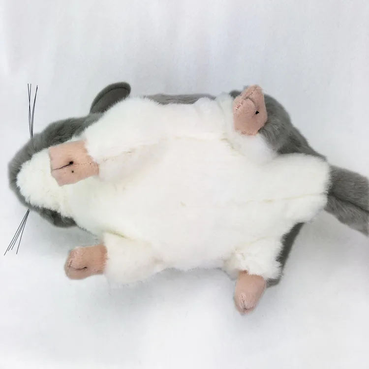 new cute plush chinchilla toy high quality gray chinchilla doll gift about 24cm