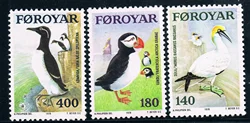 3Pcs/Set New Faroe Islands Post Stamp 1978 Birds Stamps MNH