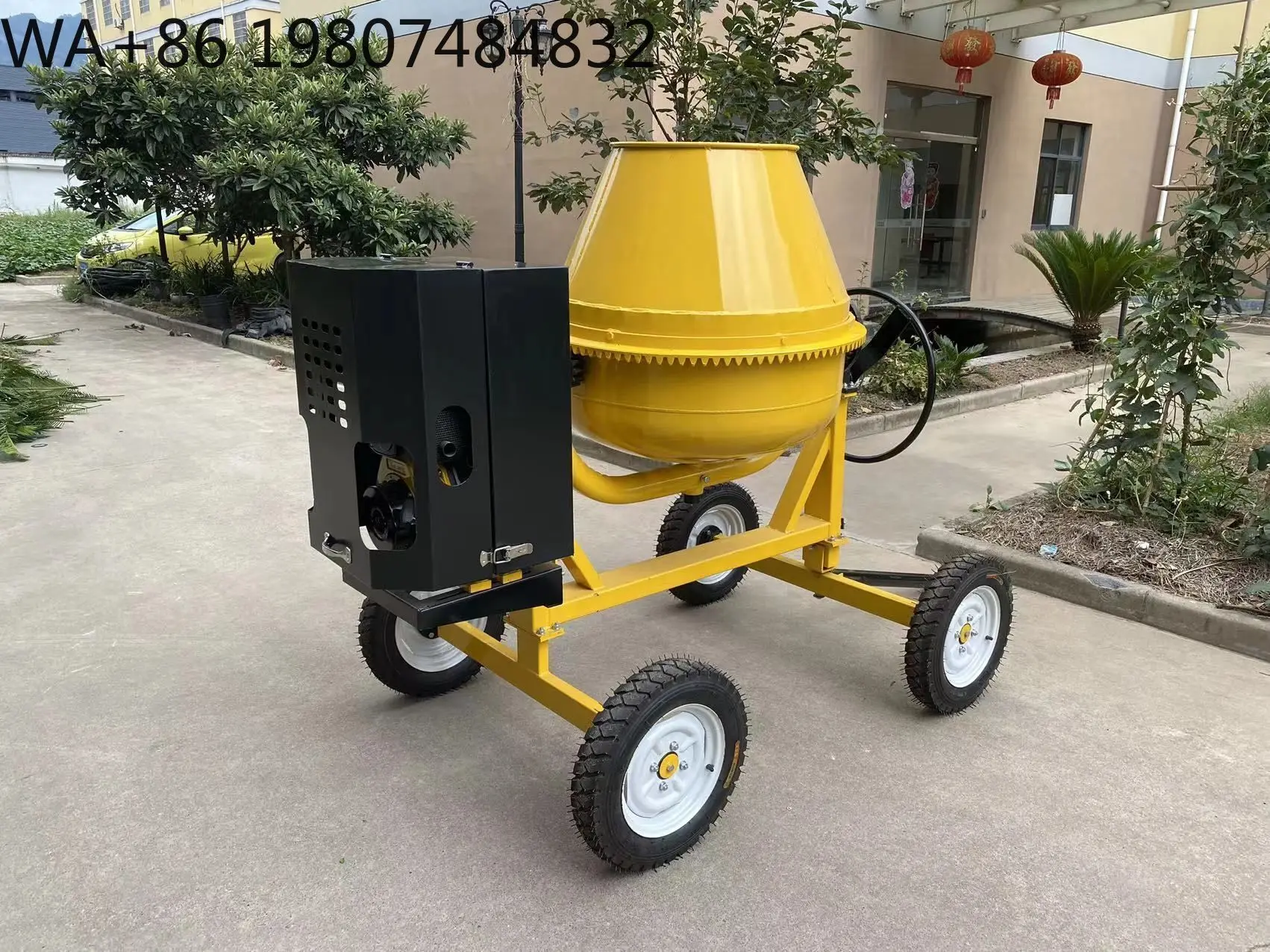 Mini Mobile Cement Sand Mixer Low Price Drum Type Concrete Stirring Construction Site Equipment