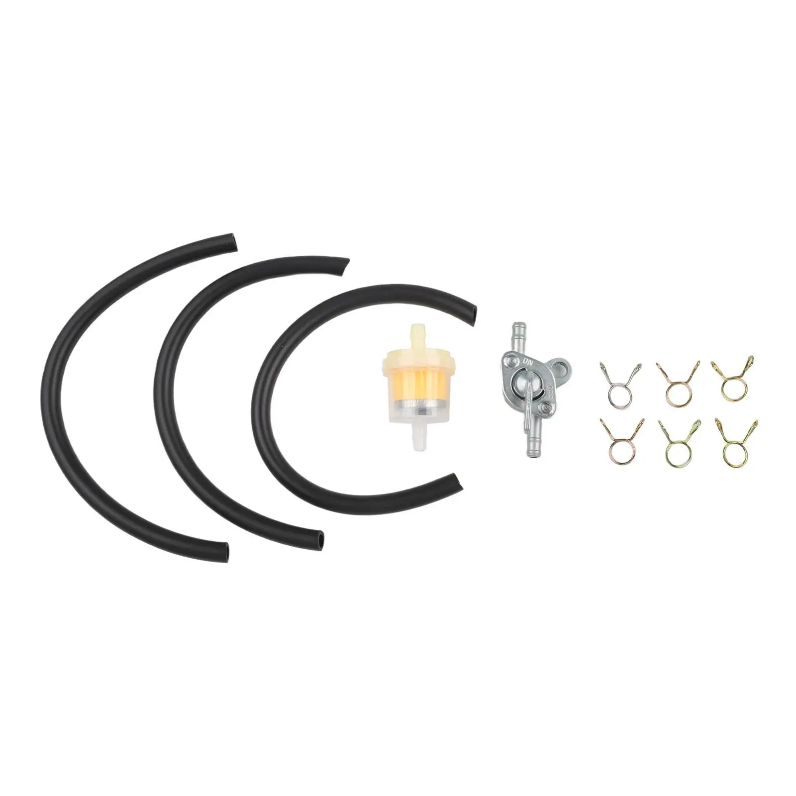 56mm tap connection kit with 3 x 6mm filters 3 x 17cm black hoses and hose clamps designed to fit common equipment standards