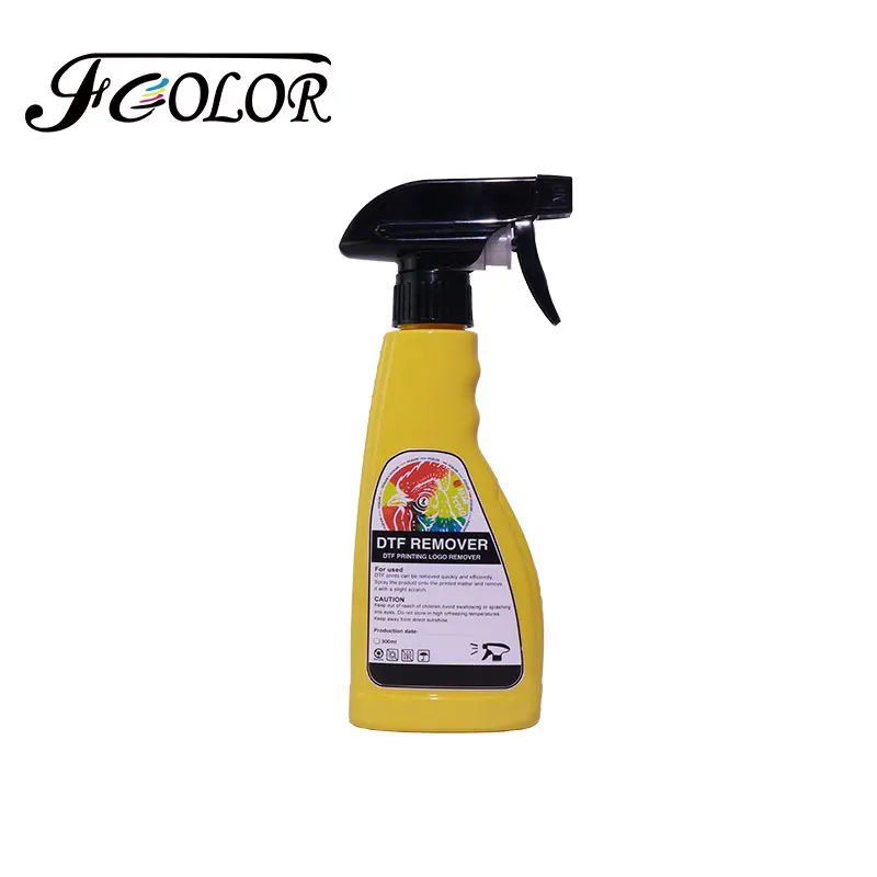 FCOLOR 300ML DTF Remover for Direct To Film Printing Cleaning Liquid Pattern Clean Remove Print Cleanser Detergent