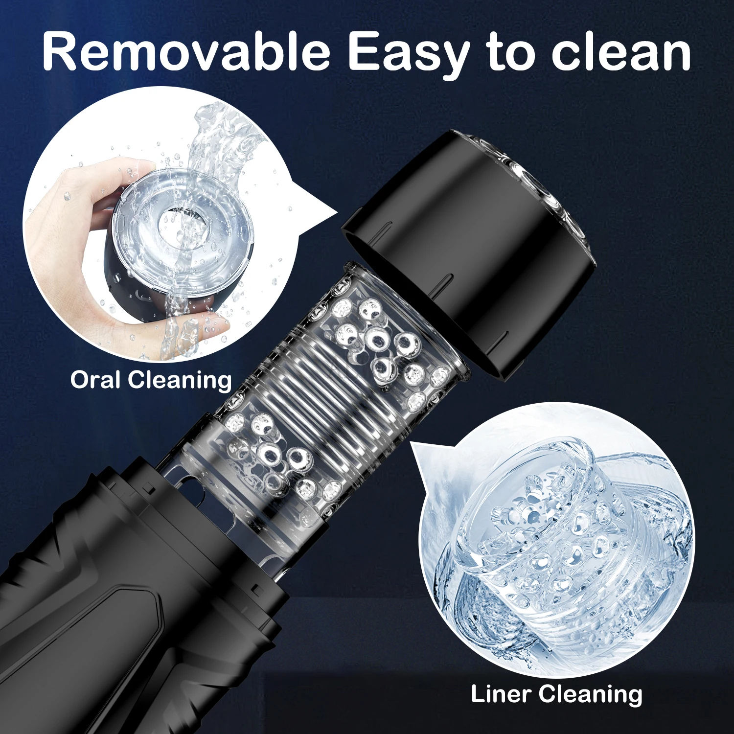 Automatic Masturbator for Men Telescopic Rotation Masturbation Cup with Handle Phone Stand Adult Goods Sex Toy for Men 18+ - Image 4