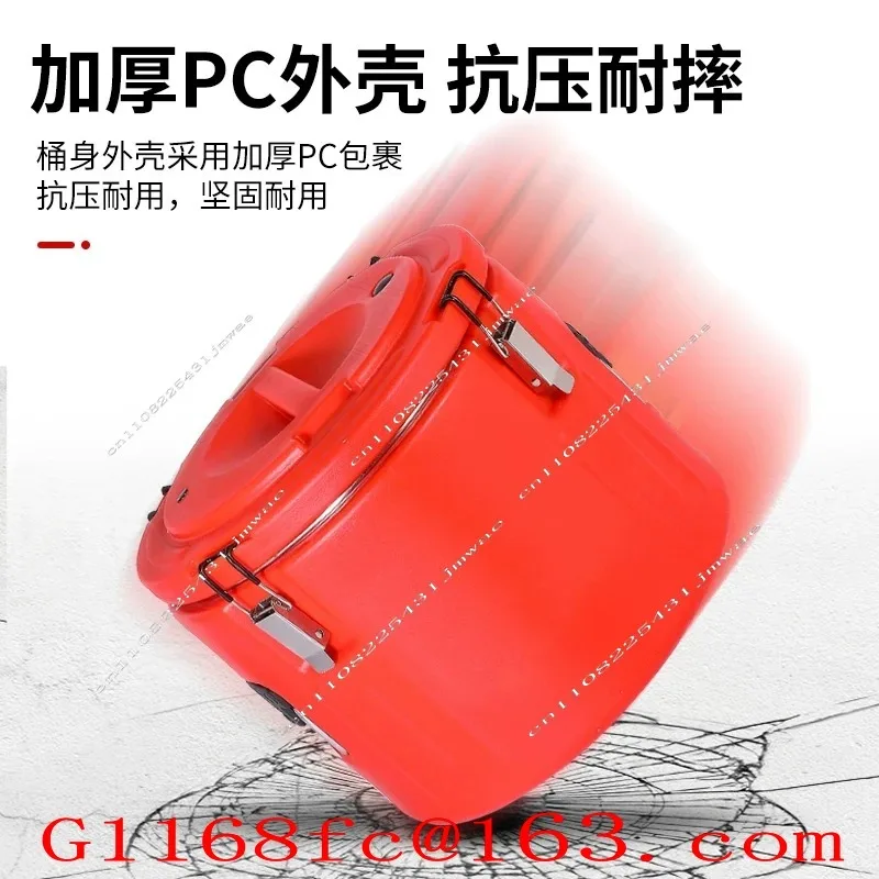 Grains with sealing ring Large capacity commercial stainless steel thermal insulation soup delivery bucket
