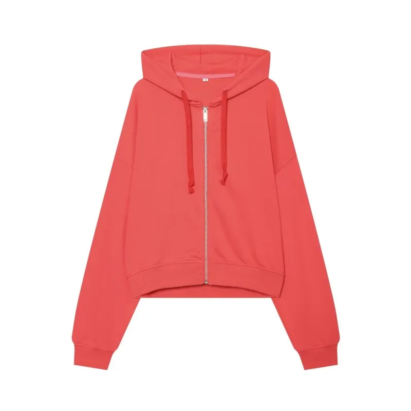 Women's Long-sleeved sports-style zippered sweatshirt Autumn New Long Sleeve Casual Female Simple Outerwear Fashion Tops