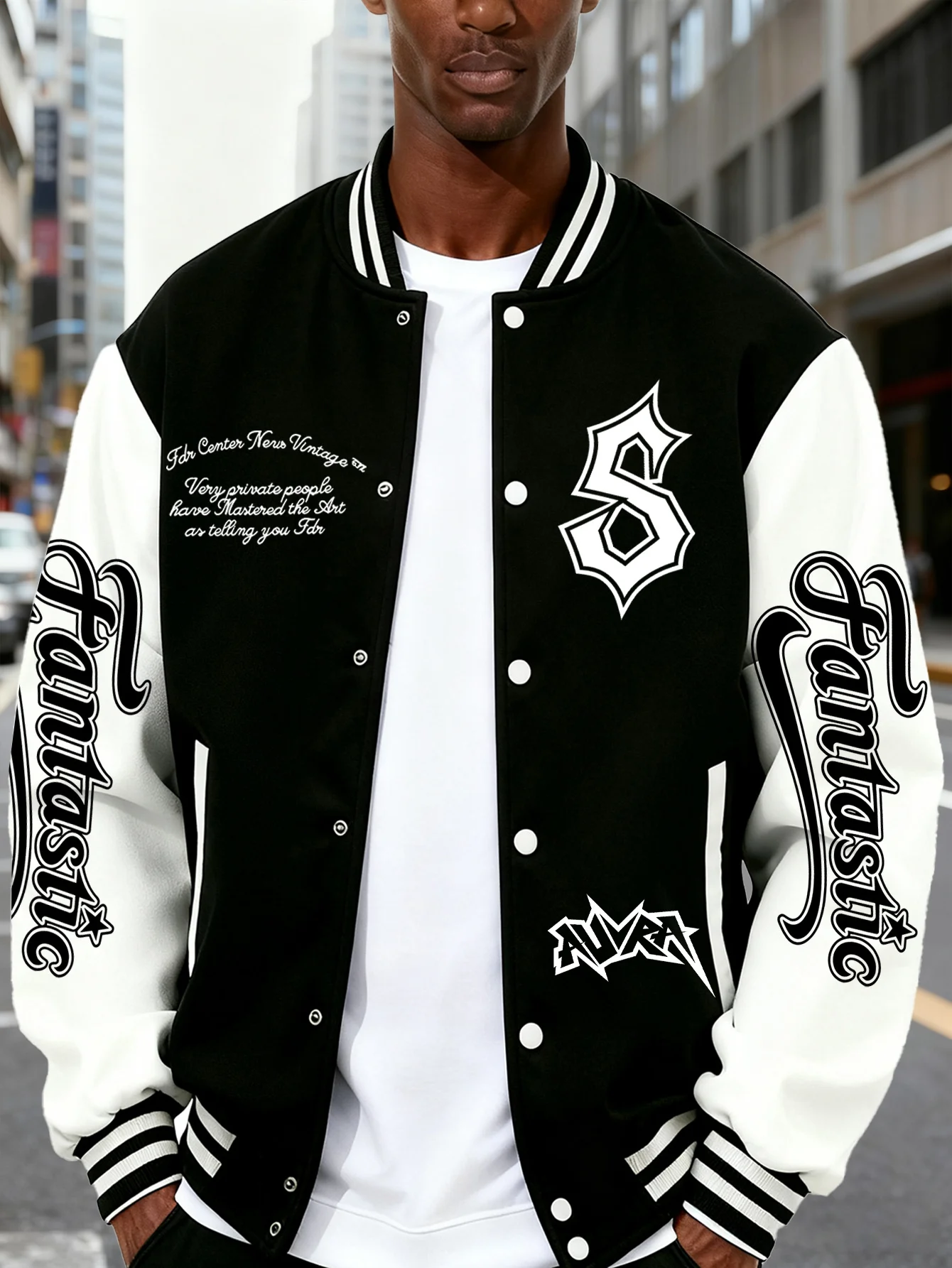 Popular Men's Baseball Jacket with 