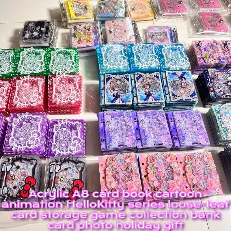 

Acrylic A8 Card Book Cartoon Animation HelloKitty Series Loose-leaf Card Storage Game Collection Bank Card Photo Holiday Gift