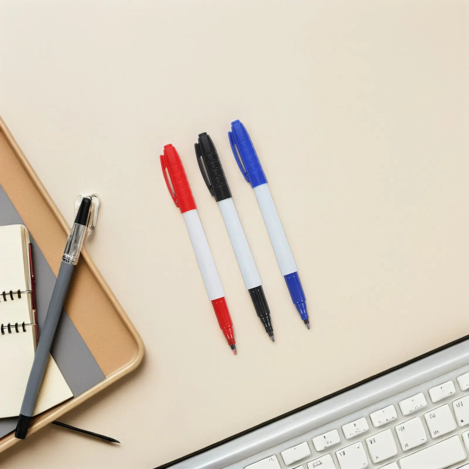 

12Pcs Fine Tip 0.5mm Dry Erase Markers Colored Whiteboard Pens Erasable Smooth for School Office Home Glass Plastic Board