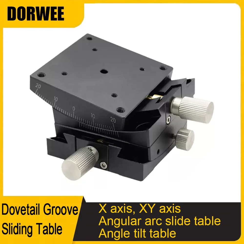 

Fine Tuning Goniometer Angular Tilt Slide Table Arc Angle Swing Table Optical Manual Radian Angle Adjustment Table X XY Axis