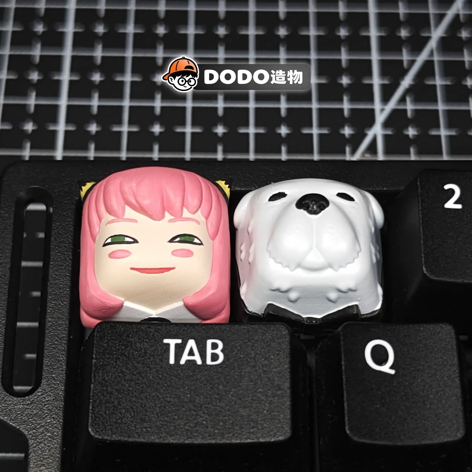 

Милые механические кейкапы DIY с мультяшным персонажем Аней Форджер для кросс-осевых механических клавиатур ПК, персонализированные кейкапы, подарочные игрушки