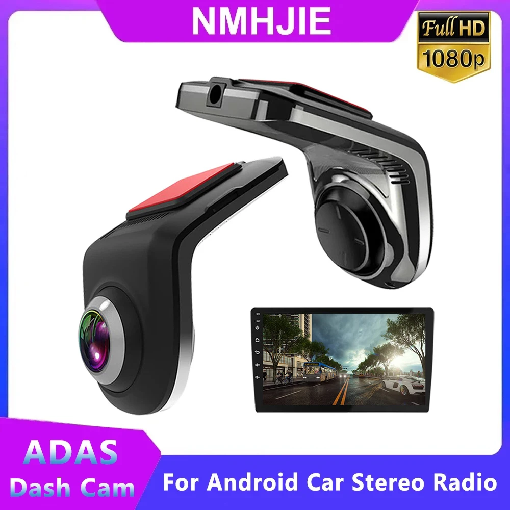 Mini USB Dash Cam Full HD 1080P For Android Multimedia ADAS Car DVR Dashcam DVRs Auto Video Recorder Auto Recorder Player DVD 