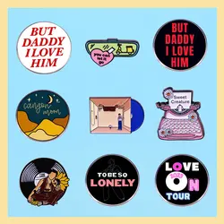 Individuality Music Style Element Brooch Literature And Art Knapsack Metal Enamel Accessory Pin Tideway Badge Fashion Gift