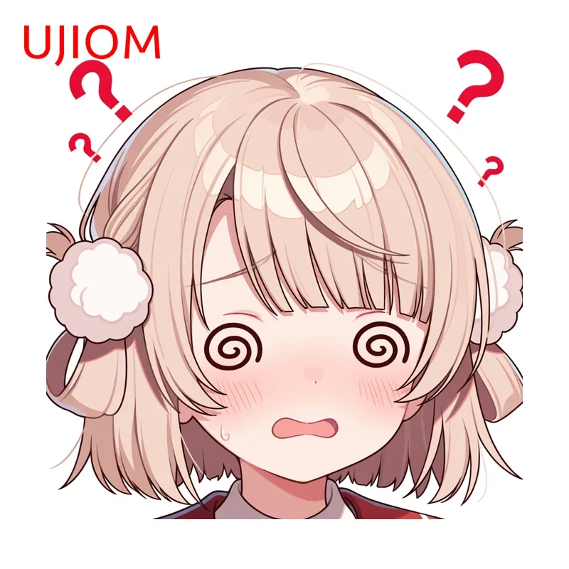 UJIOM Super Cute Shigure Ui Vtuber Wall Stickers Simple Cartoon Meme Vestibule Laptop Decal Nice Living Room Decoration Chambre