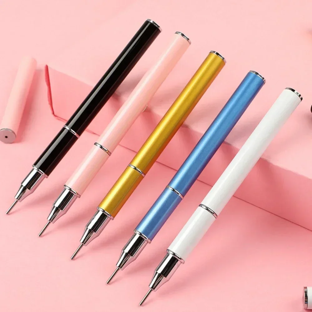 1Pc Heißer Verkauf Nagel Punktierung Diamant Stift Dual Kopf Runde Punkt Bohrer Stift Kristall Picking Wachs Picker Maniküre Werkzeuge zubehör