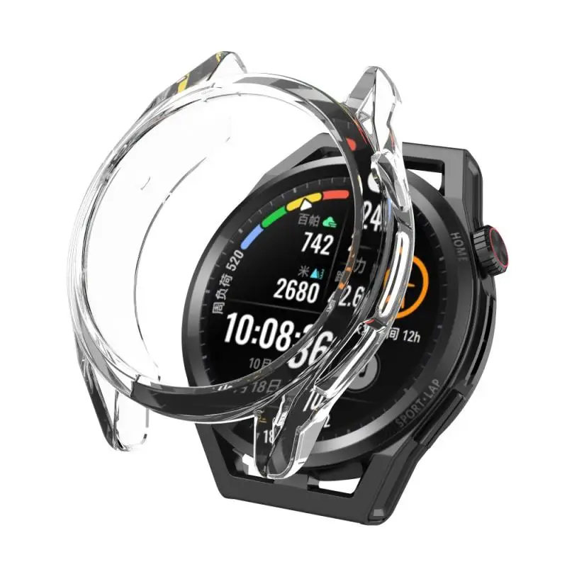 Black Watch Case For Huawei Watch Gt3 Se Easy To Install Screen Protector For Huawei Watch Gt Runner Hands Tpu Protective Film